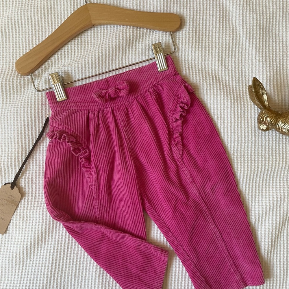 Vintage ‘little miracles’ Pink Corduroy Kids Pants